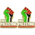 thumbnail image 1 of 2pcs Palestine Badge Flag Pin Enamel Palestinian PLO Gaza West Bank, 1 of 2