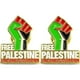 thumbnail image 1 of 2pcs Palestine Flag Colour Fist Metal Badge Pin Badge Lapel Flag Badge-Free Palestine, 1 of 5