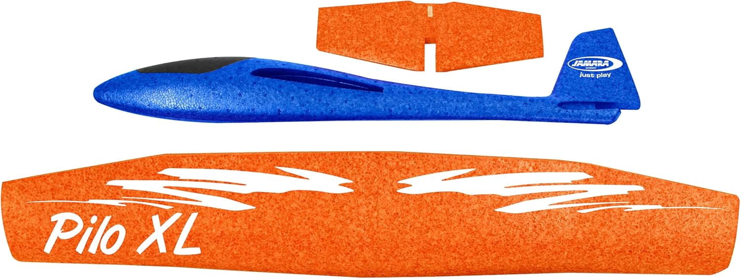Jamara Foam cast Glider 2-in-1-Pilo XL, Blue, 86 cm Wingspan, Super Light, Almost Indestructibl