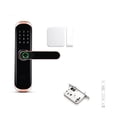 thumbnail image 2 of Door Lock, Biometric Fingerprint Digital Keypad Keyless Entry Code Smart Door Lock w/ Handle ,Easy to Install, 2 of 7