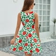 thumbnail image 6 of Tomato Pattern Sundress Sleeveless Dress Summer Women Clothes Dress for Women Dresses, 6 of 7
