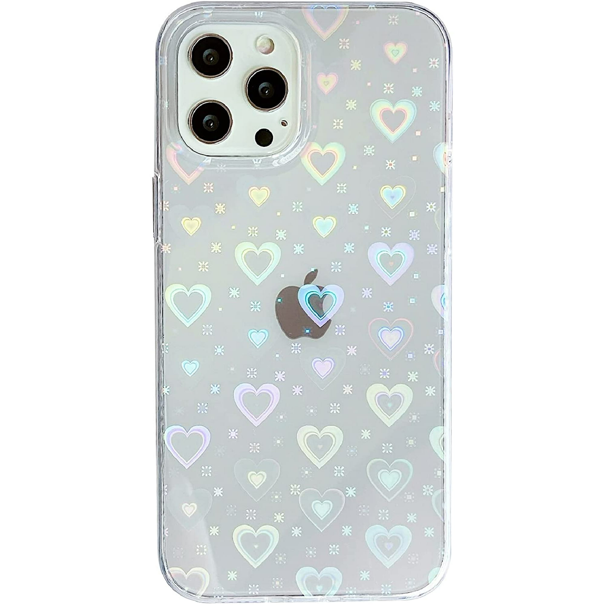 IBAOLEA Love Heart Laser Clear Soft Compatible with iPhone