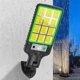 thumbnail image 5 of Ganfancp Luces Solares Al Aire Libre con Sensor de Movimiento de Energía Solar 3 Modos Ip65 con Control Remoto de Pared Luces de Seguridad para La Cerca Del Patio Jardín Patio Puerta de Entrada Ofert, 5 of 7