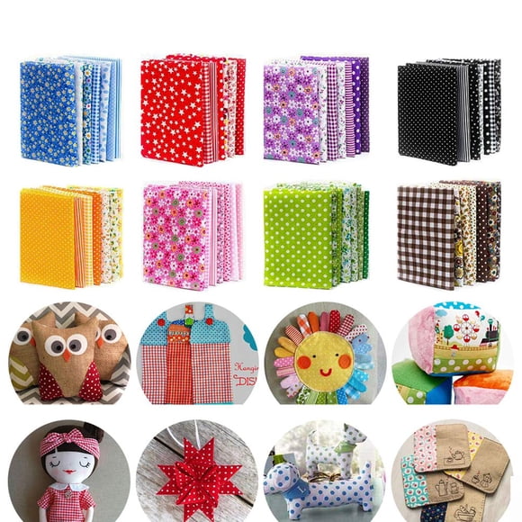 Kit de telas de algodón Cotton Craft OJYUDD, 150 piezas, cuadrados de 10 cm