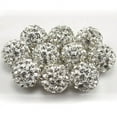thumbnail image 6 of Jiaroswwei 20Pcs 10mm Czech Rhinestones Pave Clay Round Disco Ball Spacer Beads, 6 of 8