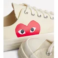 thumbnail image 4 of CONVERSE X comme des Garçons PLAY Semelle Rouge Chuck 70 Low Milk Chaussures de Course Unisexes, 4 of 4