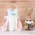 thumbnail image 5 of Yhmxh Easter Bunny Baskets with Long Ears, Empty Egg Hunt Bags,Canvas Cotton Personalized Candy Egg Basket Rabbit Buckets with Handle for Carrying Candy Cute Stuffed Easter Festival Gifts, 5 of 7