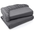 thumbnail image 1 of Sábanas ajustables Utopia Bedding Queen, paquete de 2 unidades, microfibra suave, color gris, 1 of 5