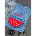 thumbnail image 3 of Sweet Land Of Liberty Melon T-Shirt Women -Image by Shutterstock, Female x-Large, 3 of 4