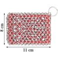 thumbnail image 3 of 2 Pack Cast Iron Scrubber 316 Stainless Steel with Silicone Insert Durable Flexible Chain Cleaner Cleaner for All Types of Griddles Pots Skillet Grills Kitchen Cookware BBQ Tools & Ovens (Red*2), 3 of 7