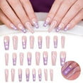 Zhuoting Cre8tion Nail Tips 02 Clear Stick on Nails Clear Nail Acrylic