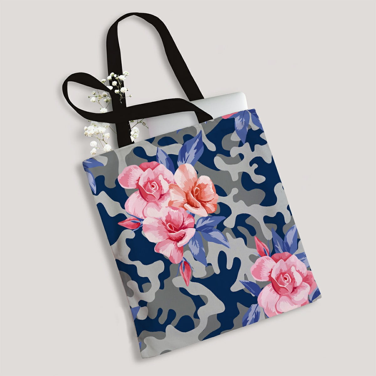 Scarfand's Foldable and Reusable Roses Shopping Bag 