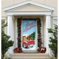 thumbnail image 1 of My Door Decor 285906XMAS-015 36 x 80 Po Rouge Camion Noël devant la Porte Murale Bannière Decor&44; Multi Couleur, 1 of 1