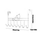 thumbnail image 2 of Estantes para Almacenamiento Ropa Colgante Estante Detrás de la Puerta No Requiere Perforación de Agujeros en el Dormitorio Detrás de la Ropa Colgante Área de Almacenamiento Estantes para Dormitorio, 2 of 6