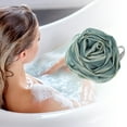 thumbnail image 2 of Esponja de baño de loofah de 1 pieza Unique Bargains para ducha, 6.10"x5.12"x1.85" color verde oscuro, 2 of 6