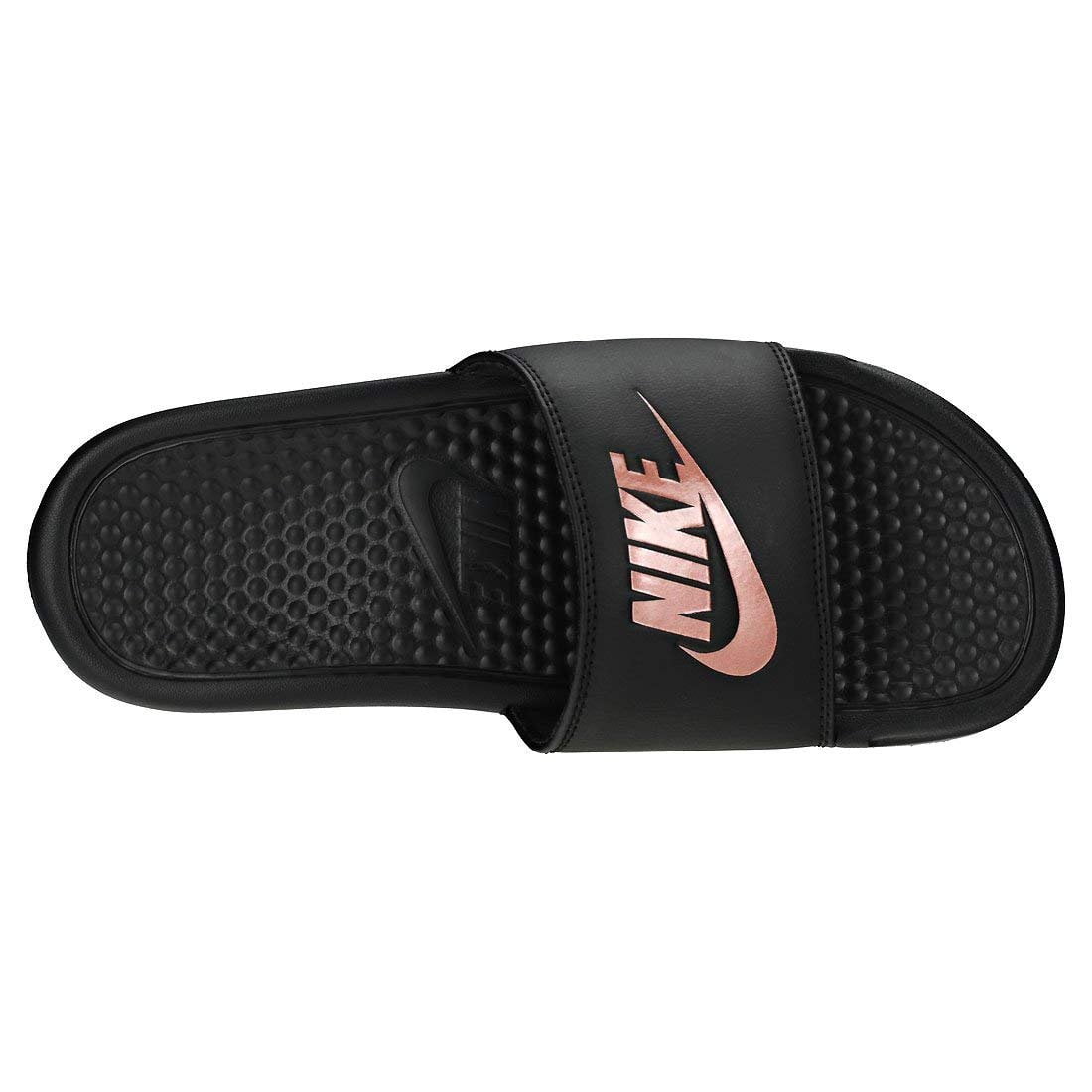 Nike benassi hotsell black rose