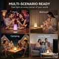 thumbnail image 3 of DAYBETTER Night Light,Dimmable Lamp,5 Brightness and 13 RGBW Colors,Touch and Remote Control,Portable Table Bedside Lamp,Rechargeable LED Lamp for Baby Nursery Bathroom/Living Room/Nightstand/Bedroom, 3 of 7