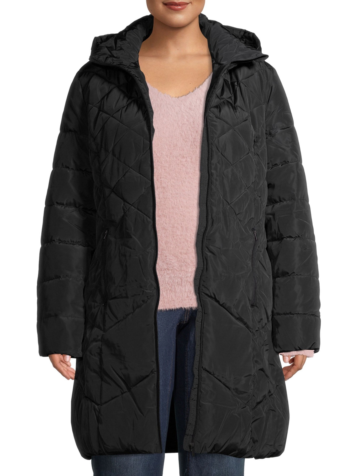 Big Chill Women's Plus Size Hooded Maxi Length Quilt Puffer - Walmart.com