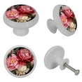 thumbnail image 4 of Peony Fluorescent Drawer Pulls with Screws: Round 4-Pack, Glow-in-the-Dark Knobs for Cabinets, Wardrobes, and Dressers - Furniture Decor with Fluorescence Handles, Crystal Knobs, 4 of 6