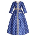 thumbnail image 1 of Jizyo Robe Maxi Abayas Musulmanes pour Filles, une Pièce, Manches Longues, Robe de Prière Islamique, Robe de Caftan Arabe Bleu Foncé 110/4Y, 1 of 7