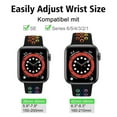 thumbnail image 3 of WFEAGL Silicone Apple Watch Band Sport Strap with Air Hole 42mm 44mm 45mm Black Colorful, 3 of 8