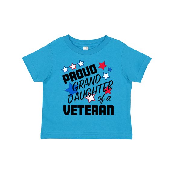 Inktastic Proud Granddaughter of a Veteran Veterans Day Girls Toddler T-Shirt