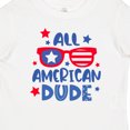 thumbnail image 4 of Inktastic 4th of July All American Dude with Red and Blue Glasses Boys Baby T-Shirt, 4 of 5