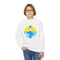 thumbnail image 3 of Penguin Sun Abstract - Youth Crewneck Sweatshirt, 3 of 4