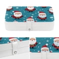 thumbnail image 4 of Santa Claus PU Leather Jewelry Display Organizer Box with Removable Compartment, Portable Jewelry Organizer, 4 of 6