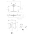 thumbnail image 2 of Balatas Ceramicas Brembo Mustang 1996 al 2004 Ford 4.6L V8 Traseras, 2 of 5