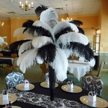 Zimtown 20 Pcs Wholesale Quality Natural Ostrich Feathers 12 14
