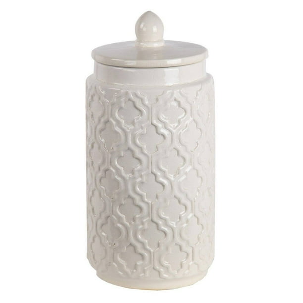 Privilege International Ceramic Jar with Lid White