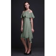 thumbnail image 2 of Bimba Robe Tunique à Épaules Dénudées pour Femme à Imprimé Damassé, Col Rond, Coupe Droite, Très Petit, 2 of 6