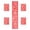 Red, variant on SSNTSY 5pcs Valentines Table Runner & Table Placemat Set Valentine Day Table Mat Lace Valentines Day Table Runner for Home Wedding Party