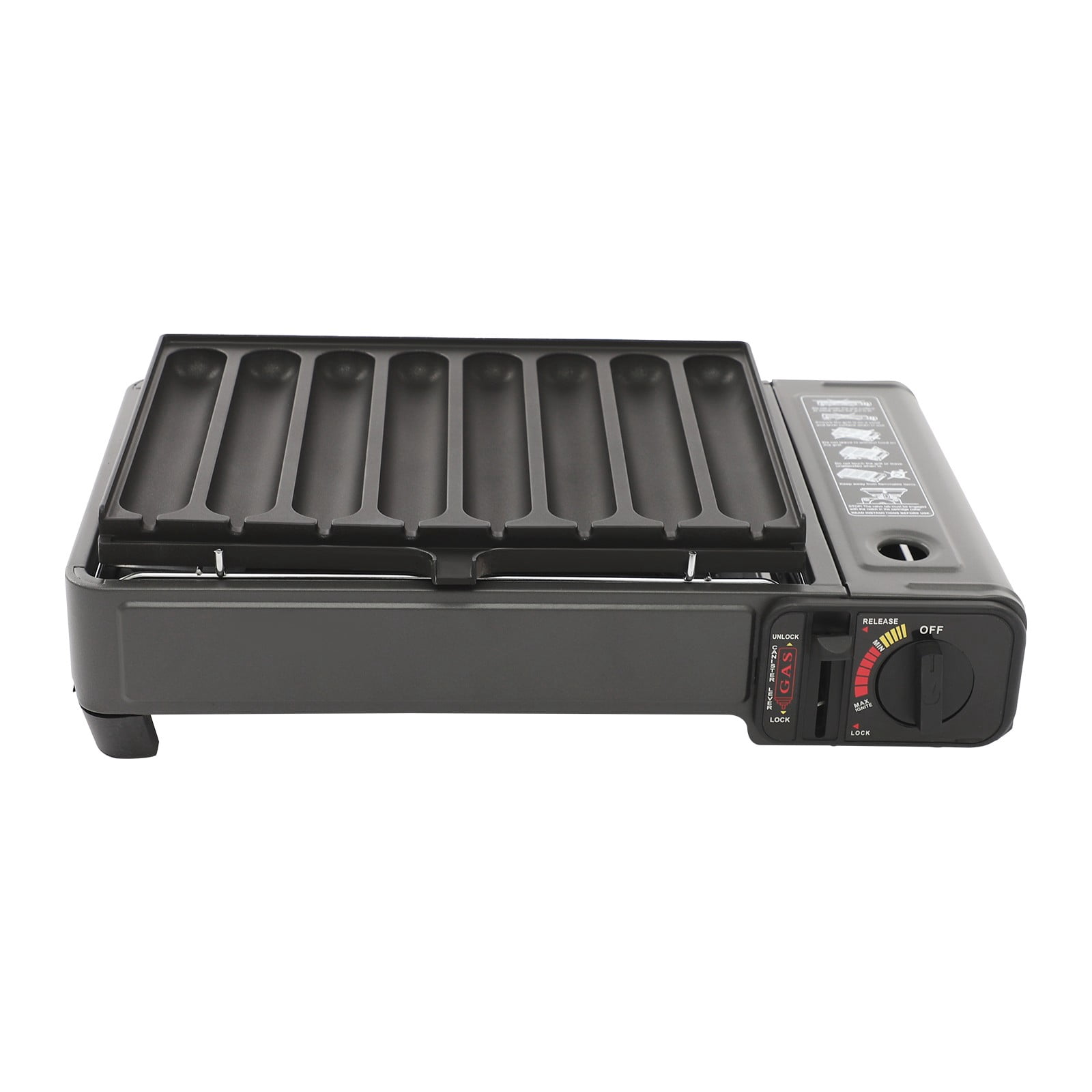 2.2KW Butane Stove Portable Camping Gas Stove Gas Grill Stove Outdoor Cooking Black