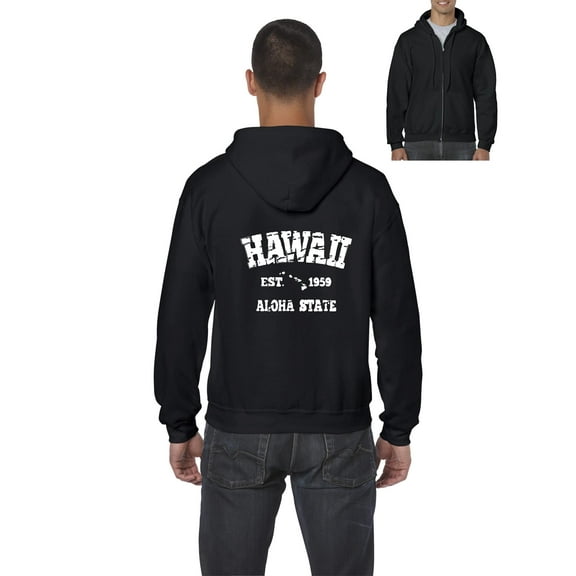 IWPF - Men's Sweatshirt Full-Zip Pullover - Hawaii