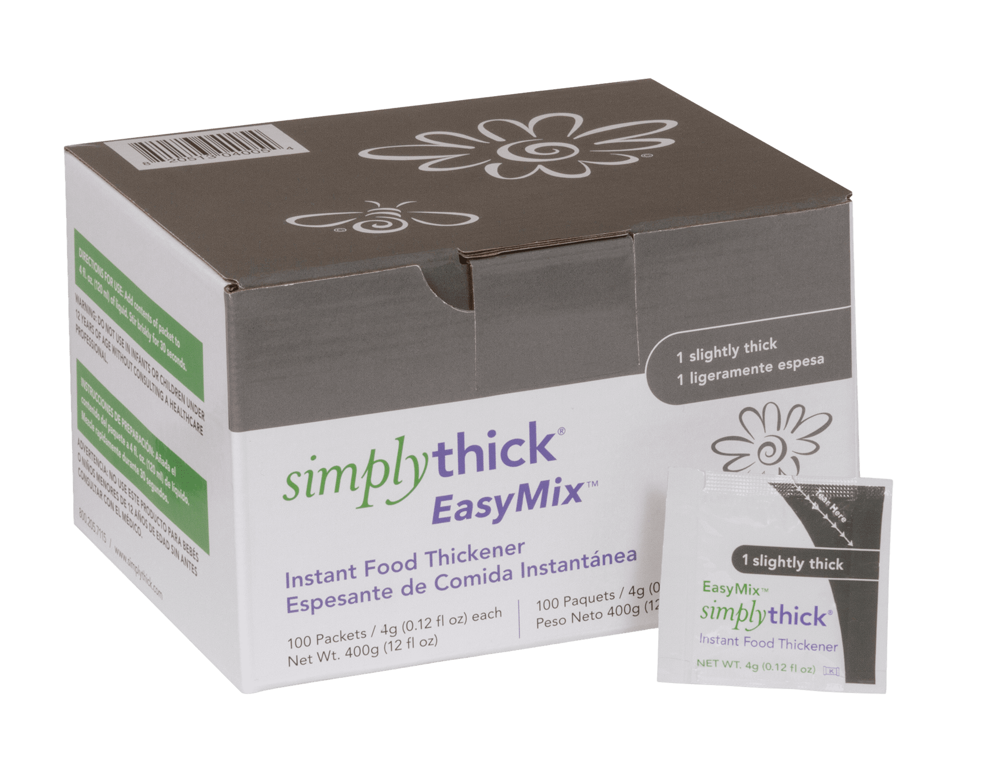 SimplyThick Easy Mix 96 Gram Individual Packet Unflavored (Gel Honey C