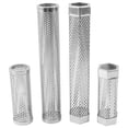 thumbnail image 3 of fashionhome Stainless Steel BBQ Tube Grill Outdoor Camping Campfire Picnic Traveling Barbecue Fishing Kitchen Meat Beef Tool Round 6 inch Hexagon 12 inch, 3 of 6