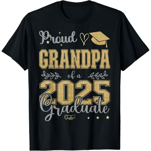 Proud Grandpa of a class of 2025 graduate for graduation T-Shirt