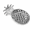 Silver, variant on ABCISI Ceramic Pineapple Soap Dish, Silver Raised-Texture Bar Soap Holder and Countertop Tray, for Bathroom, Kitchen, Vanity, Sponge and Jewelry Storage, Silver