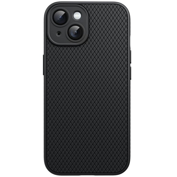 JETech Grip Case for iPhone 15 Plus 6.7-Inch, Soft TPU Slim Fit Protective Phone Cover with Camera Lens Full Protection, Shockproof (Black)