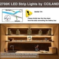 thumbnail image 3 of Battery LED Strip Lights with Remote Control, 90 Waterproof LED Lights, 8 Modes, Dimmable, Timer, Self-Adhesive, Cuttable (Warm White), 3 of 5