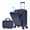 Navy, variant on 20" Hardside Carry On Luggage with 14" Cosmetic Case, Front Compartment Rolling Suitcase, 360° Spinner Wheels, Telescopic Handle, Lightweight & Stylish Travel Gift, Red