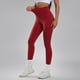 thumbnail image 4 of Pantalones de yoga de mujer de color nude y cintura alta: secado rápido, realzan las caderas, sin líneas incómodas, nailon y spandex, ropa deportiva, tallas S-L, 4 of 7