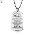 thumbnail image 6 of Jiaroswwei Fashion Letter Husband Wife Girlfriend Boyfriend Tag Pendant Necklace Keychain, 6 of 8