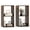 Brown, variant on Gymax 2PCS 2-Cube Bookcase w/ Anti-tip Kit 2-Tier Open Back Bookshelf for Bedroom Brown