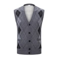 thumbnail image 1 of Cardigan en Laine Tricoté avec Poche Imprimé Mode Automne et Hiver pour Hommes, 1 of 6