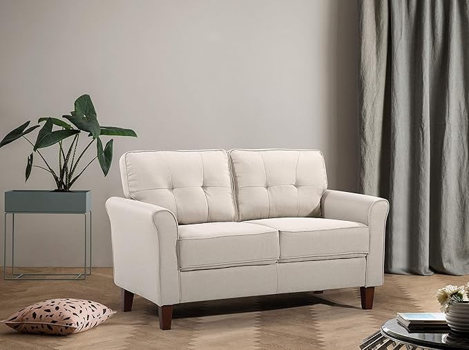 US Pride Linen Upholstery 2 seater loveseat
