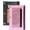Pink+Gray, variant on 3 Ring Binder Pencil Pouches Pack of 2, Stationery Storage Bags with Zipper - Pencil Case with Double Pocket and Mesh Window