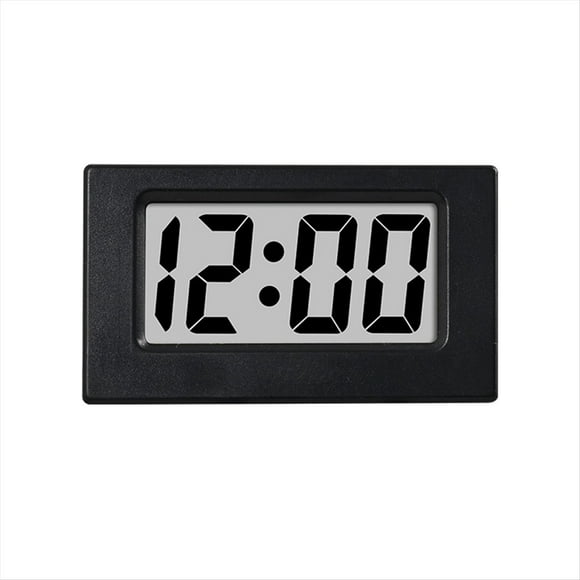 Mini Horloge Triangle Écran LED Électronique Écran d'Alarme Numérique Horloge de Bureau pour Maison Bureau Table Décoration de Chambre Noir,1 * Mini Horloge (avec Pile Bouton),Noir